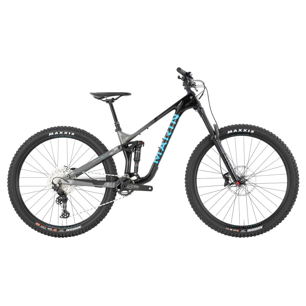 Marin Alpine Trail Carbon Bike 2022 - GLOSS BLACK/BLUE MED