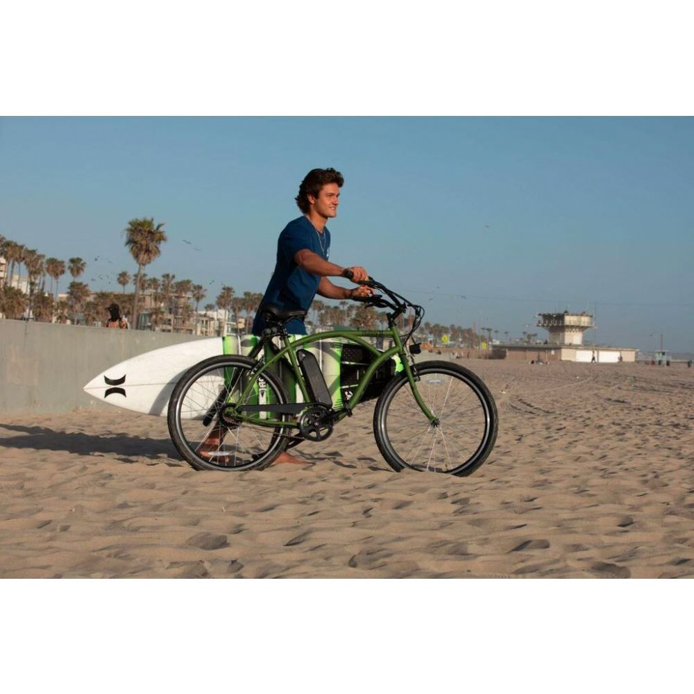 Hurley Layback Cruiser E-Bike - MED SILVER