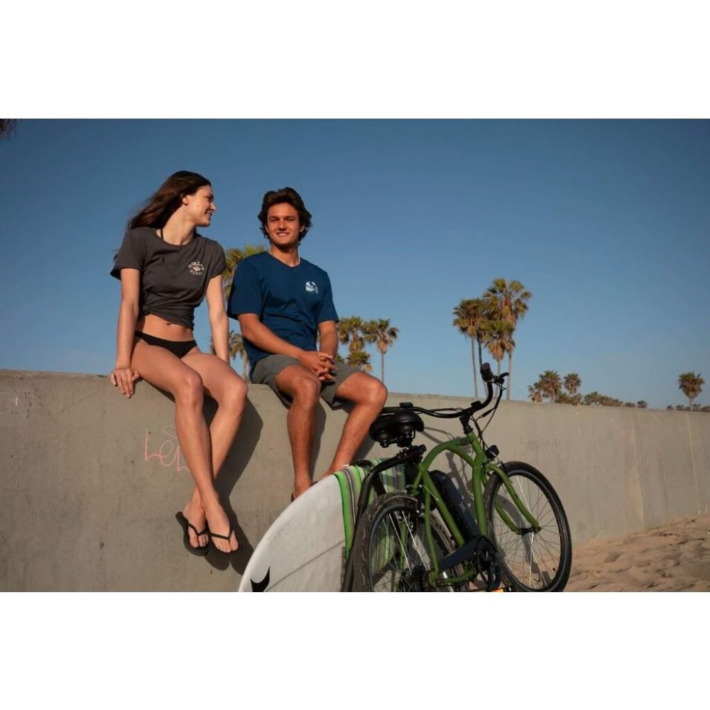 Hurley Layback Cruiser E-Bike - MED SILVER