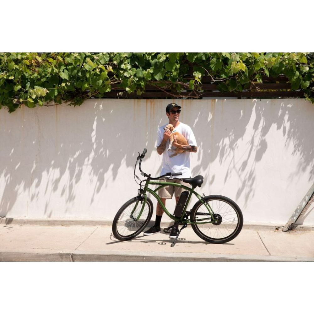 Hurley Layback Cruiser E-Bike - MED SILVER