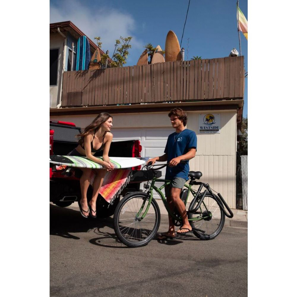 Hurley Layback Cruiser E-Bike - MED SILVER