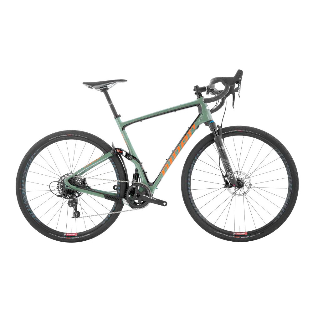 Niner MCR RDO 2-Star Bike 2021 - GREEN/ORANGE 59CM