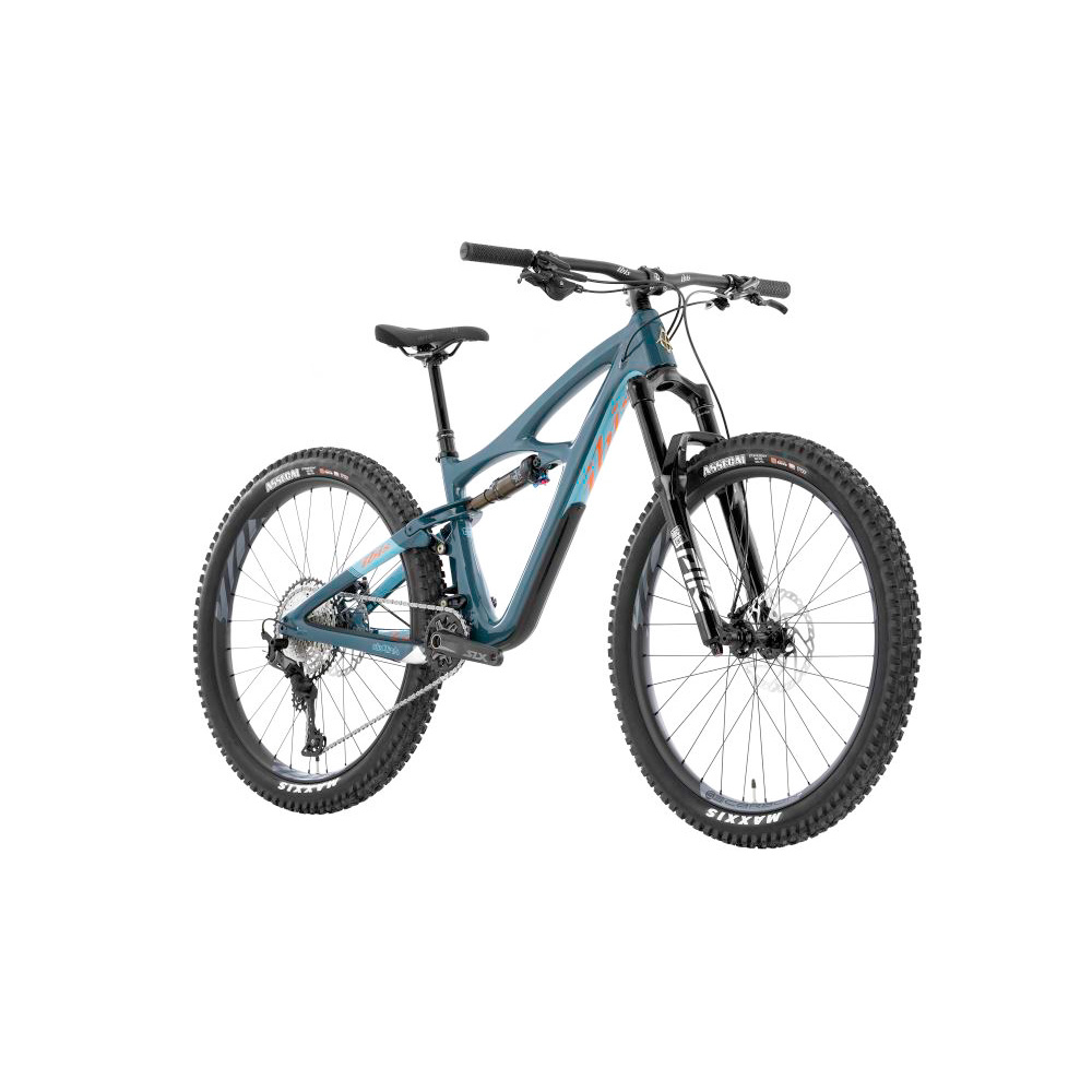 Ibis Mojo 4 Logo Carbon Wheel SLX Bike 2022 - BLUE SMALL